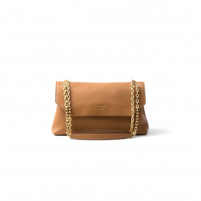 PRADA DOUX MEDIUM LEATHER SHOULDER BAG 1BD371 (29*16*9.5cm)